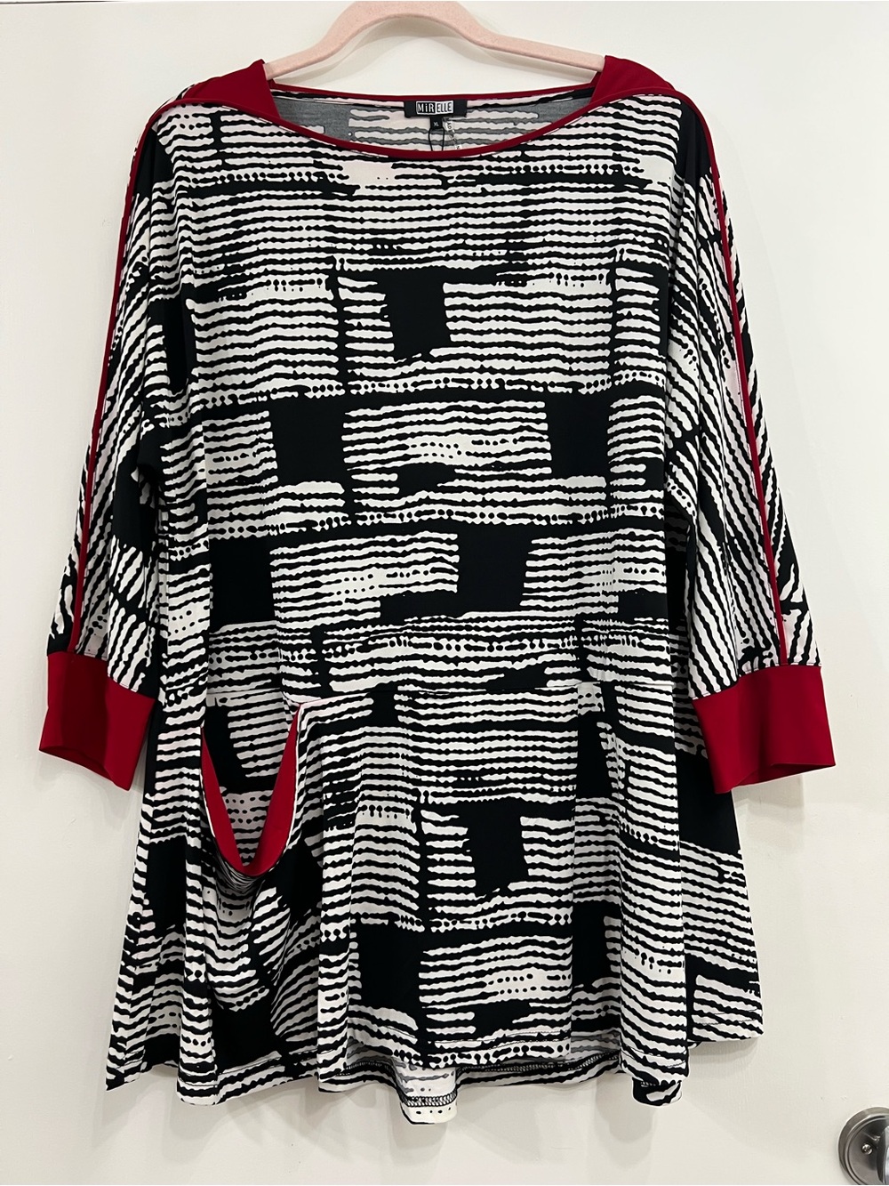 Mirelle NWT $79 Tunic Shirt Blouse Lagenlook Size XL X-Large